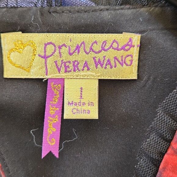 Princess Vera Wang red and black junior's size 1 formal dress - Picture 6 of 8